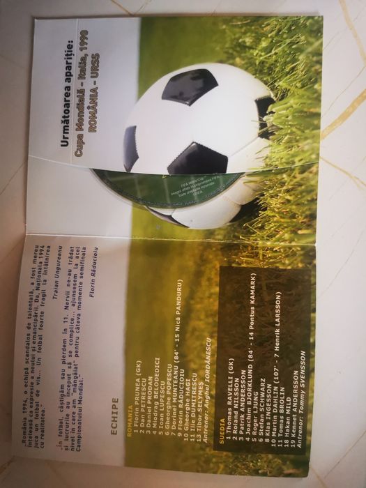 Dvd România Suedia 1994