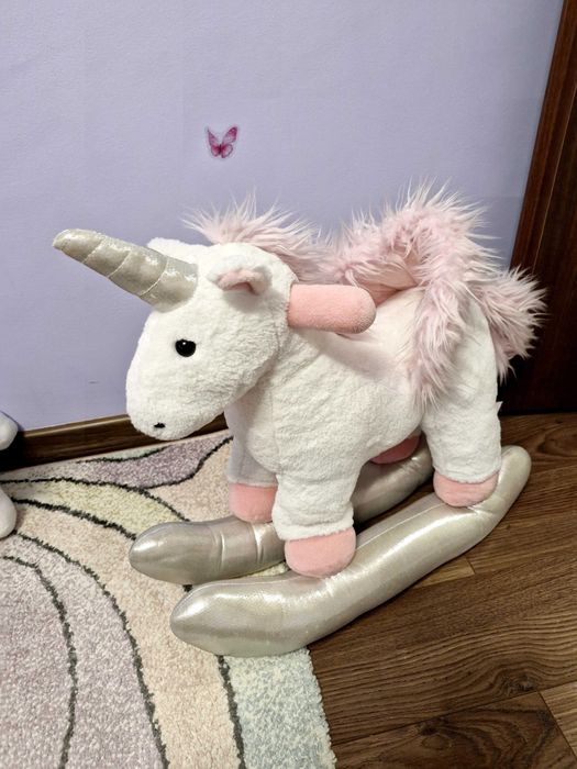 Плюшен еднорог с шейна