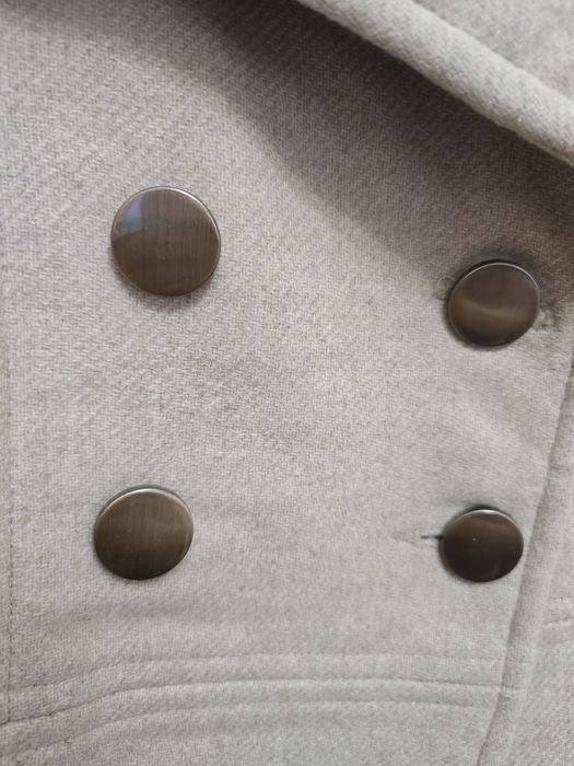 Palton lana, bej, marimea S, Raspberry