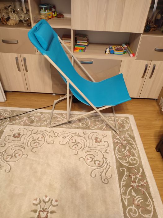 2 Șezlong plajă pliabil