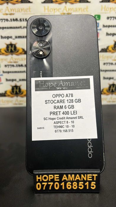 Hope Amanet P3 OPPO A78 128GB / 6GB RAM