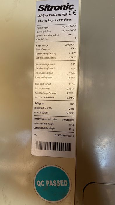 Кондиционер Sitronic “18