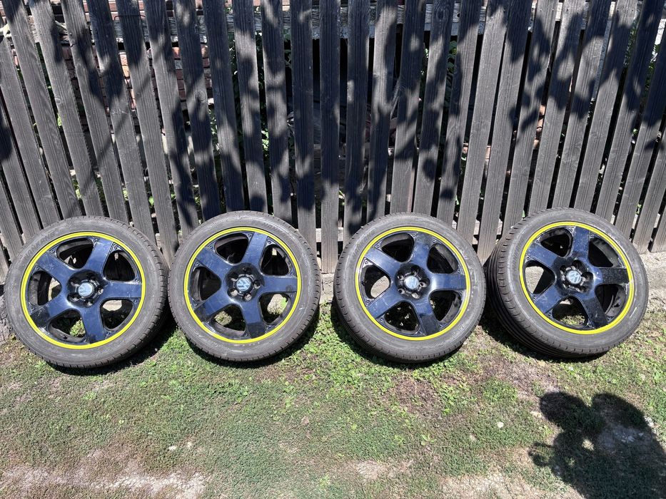 Jante r17 5x100 cu anvelope vara 225/45 an 2023