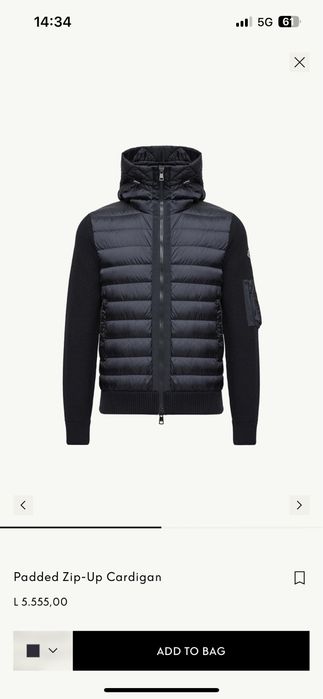 Cardigan Moncler Barbati XL Original!