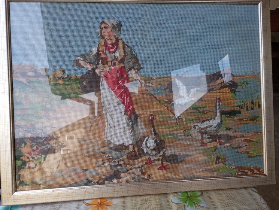 Гоблен "Клюкарката на р. Сава"