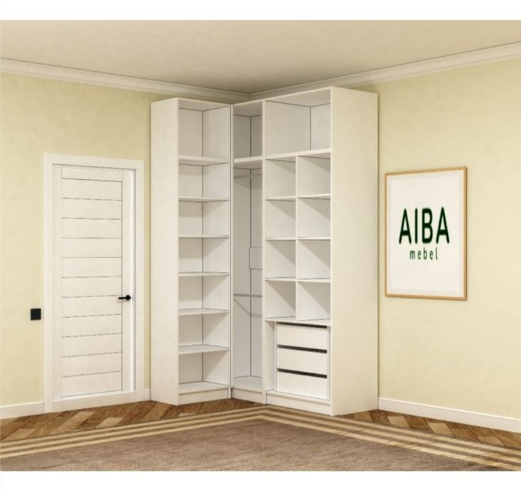 Спальная шкаф угловой