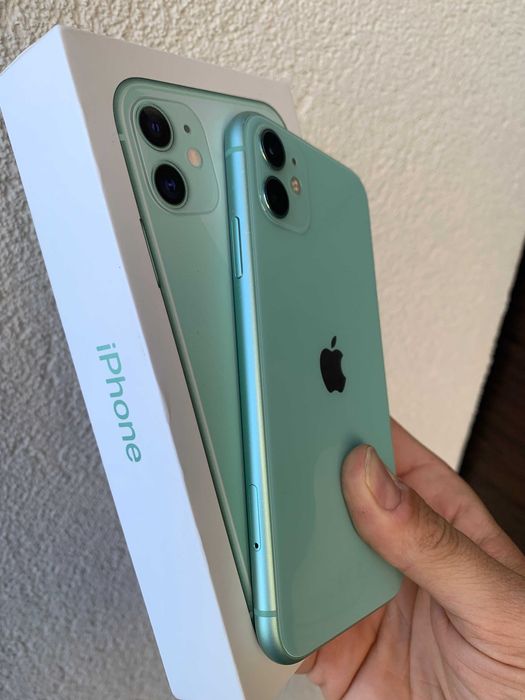 iPhone 11 Green Special Edition 128 GB la cutie ca NOU Sanatate Baterie 100%