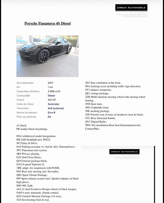 Porsche Panamera 4S Diesel