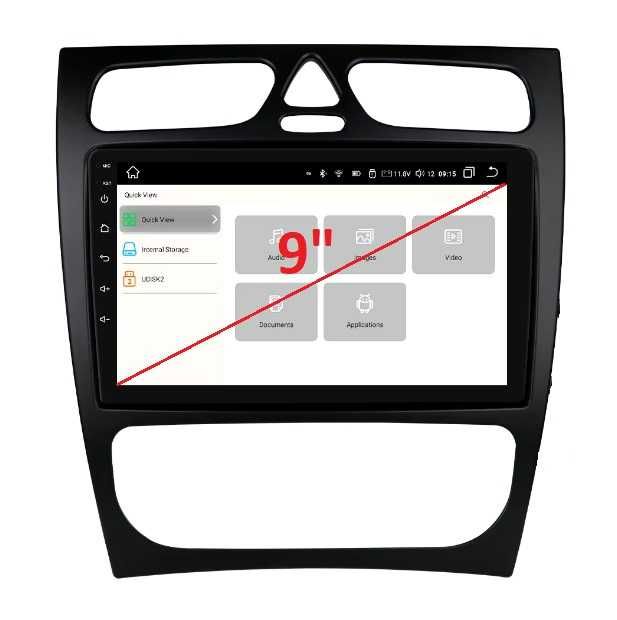 Мултимедия 9" ANDROID 14 за MERCEDES W203 W209 C Class DSP RDS CARPLAY