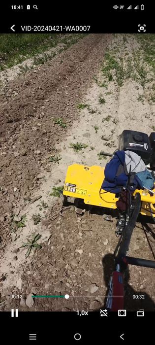 Спашка огородов на МОТО блоке