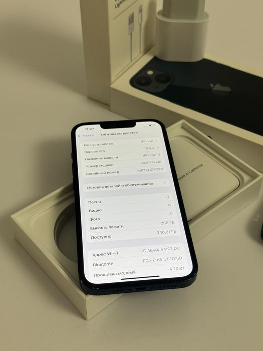 Iphone 13 256g 100%акб!!!
