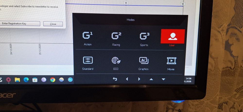 Monitor gaming 24" Acer 1ms 75 hz