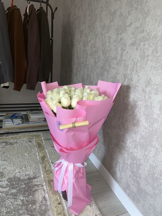 Свежие розы 31 штук