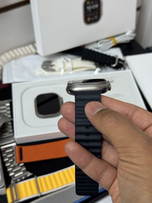  Apple Watch Ultra titanium Olive Alpine Loop M