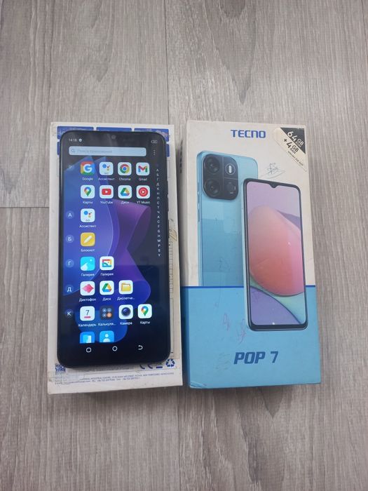 Tecno Pop 7 64gb сатылады