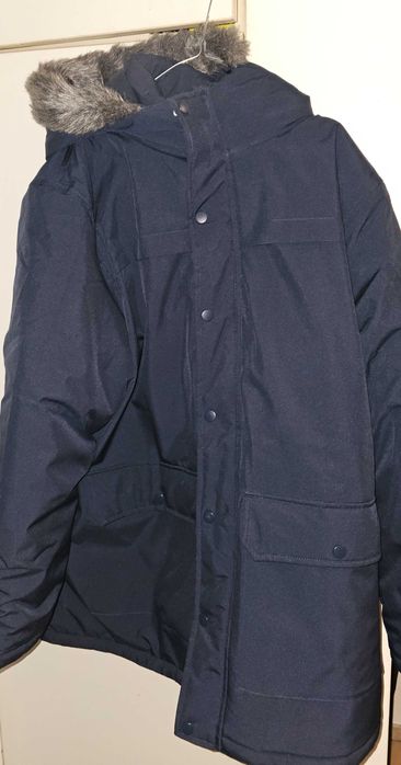 Geaca barbateasca XXL, imblanita cu gluga si buzunare, noua
