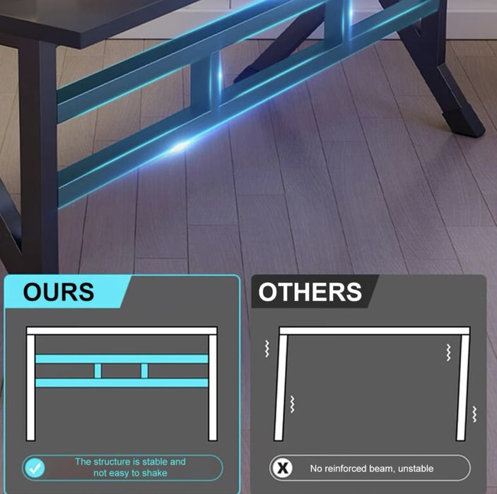 Компютерный стол/ игровой стол/ лофт стол / парта / gamer stol