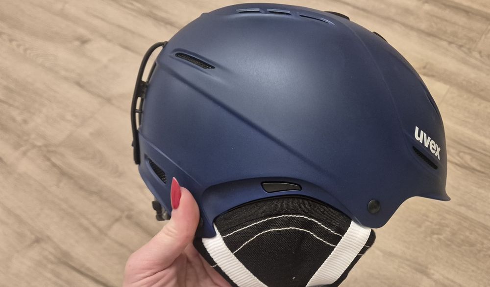 Cască de schi Uvex P1us 2.0 - albastru  închis / 52-55cm