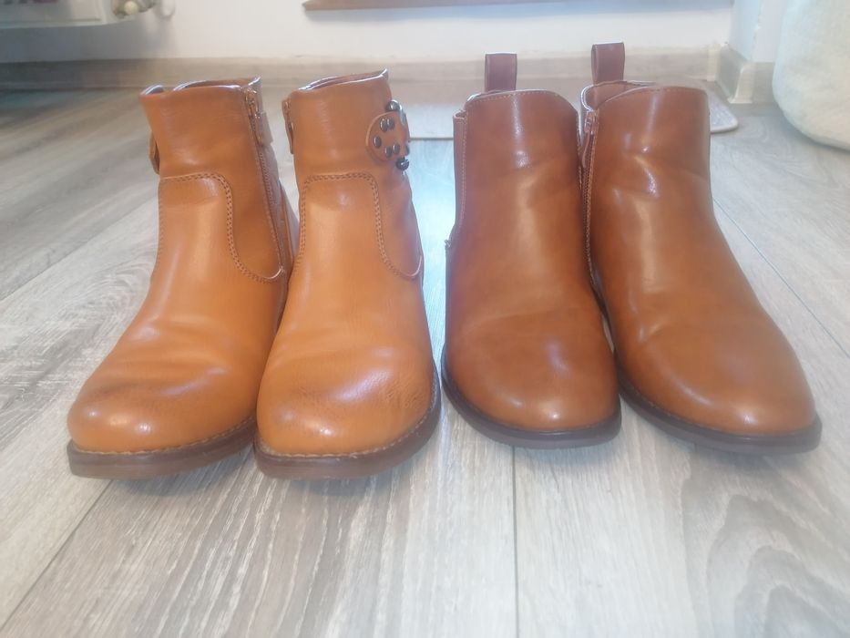 Botine damă, maro, mărime 36