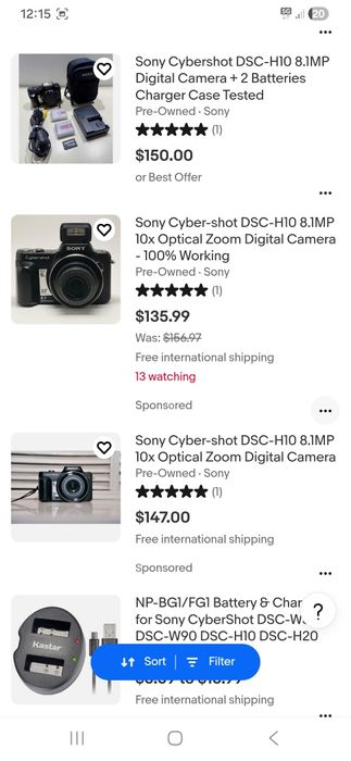 Sony DSH-H10 камера/ фотоапарат