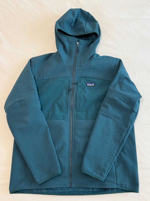 Продавам Patagonia R2 TechFace Hoody, Cascade Green, размер XL - отлично състояние