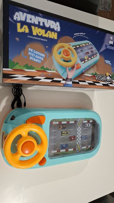 Masina Tip Simulator Pentru Copii Cu Volan, Realistica, Curse