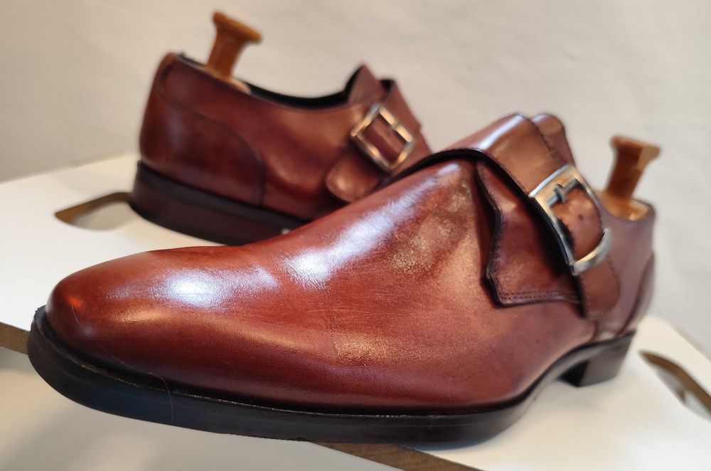Pantofi monk 42.5 43 de lux Daniel Kenneth piele naturala lucrati man