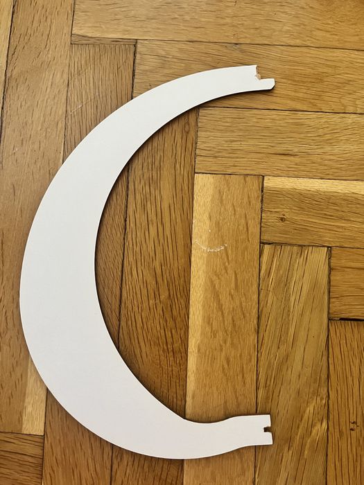 Бял дървен висящ полилей / пендел за таван