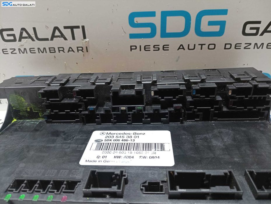 SAM Panou Tablou Panou Relee Sigurante Mercedes Clasa C Class W203 2.2 CDI 2001 - 2007 Cod 2035453801 5DK008486-13 [M4707]