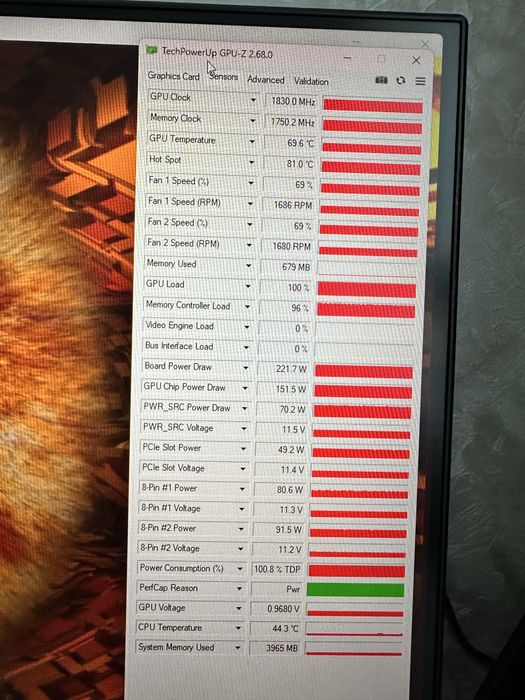Видеокарта Asus rtx 3070 8 gb
