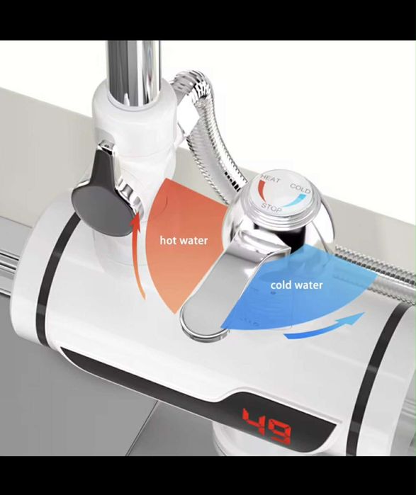 Robinet electric instant cu duș – apă caldă rapidă