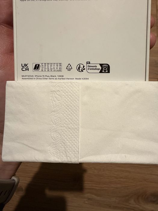 Telefon mobil iPhone 15 Plus, 128GB,  5G, Black, sigilat