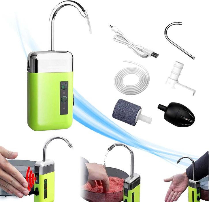 Помпа за Жива Стръв или Чешма с Зарядна батерия 3 В 1