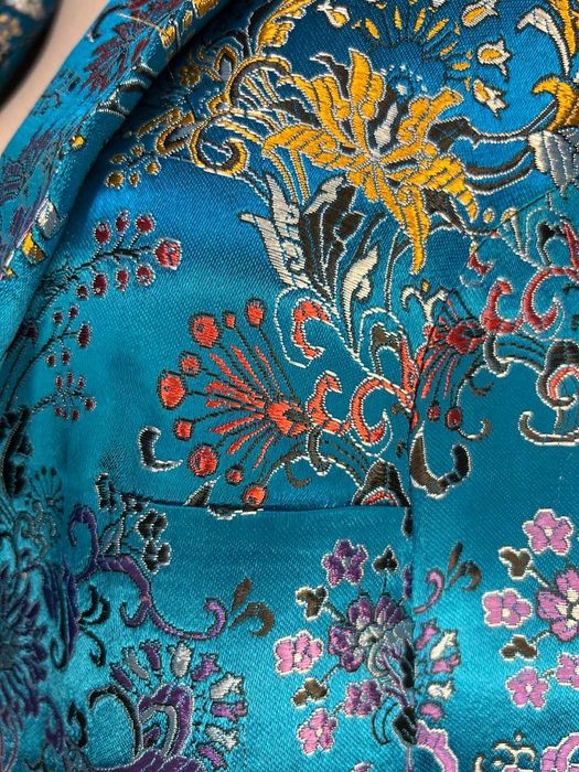 Жилет женский удлиненный из жаккардовой парчи на подкладе (50-52 / XL)