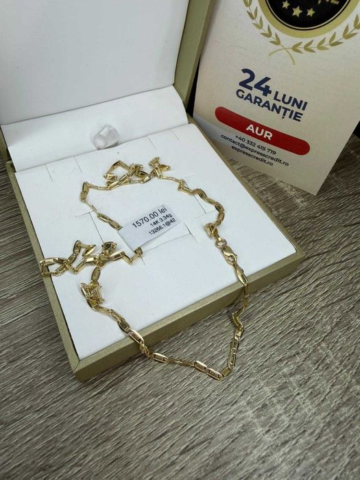 (AG42) Lant aur 14K 3.34g b13266 - Garantie 2 ani!