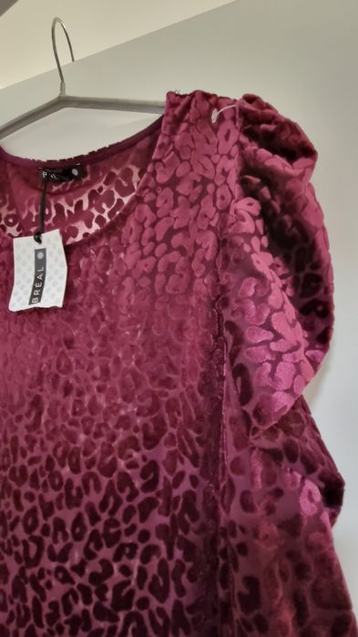 Nou Bluza Breal rosu burgund xl