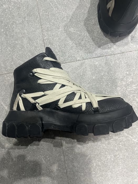 Rick Owens Megalace Tractor Bozo Boots