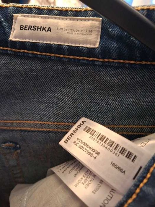 Bermude Bershka betelie încrucișată, 36, pictați