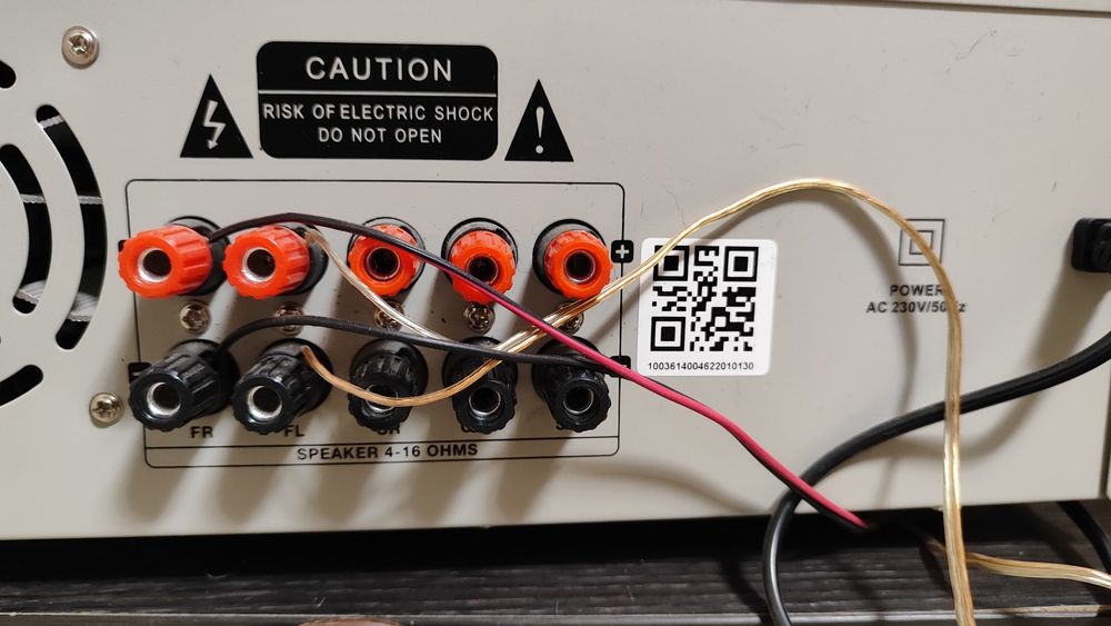 Ресивър Auna 5100 BT комплект с  3 лентови тонколони Auna Line 4707