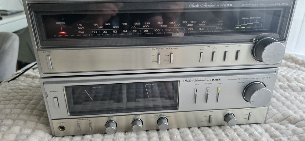 Стерео усилвател Fisher CA-110 и тунер FM-120L