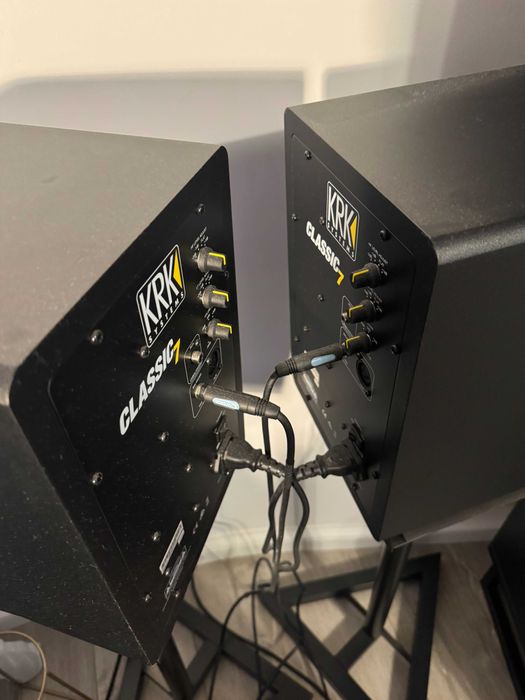 KRK Classic 7 set boxe de studio monitor + standuri, ca noi, impecabil