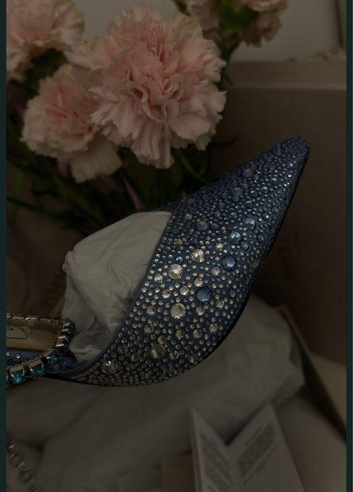 Pantofi Jimmy Choo saeda piele naturala pe stoc si pe comanda