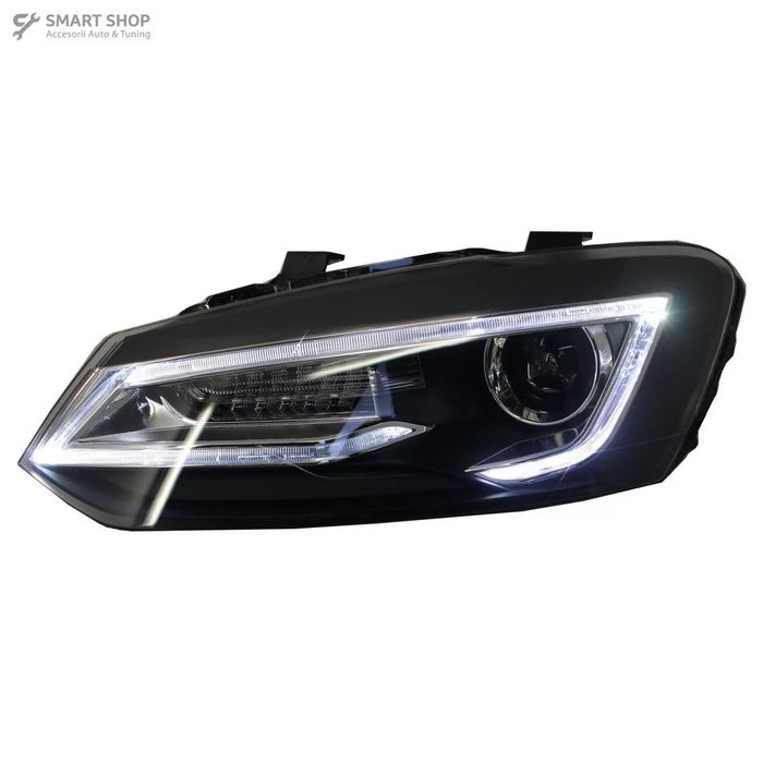 Faruri LED XENON HID VW Polo 6R / 6C / 61 (2011-2017) Devil Eye Look