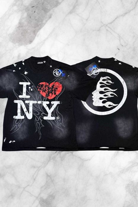 Hellstar I Love NY T-Shirt – Black | Red