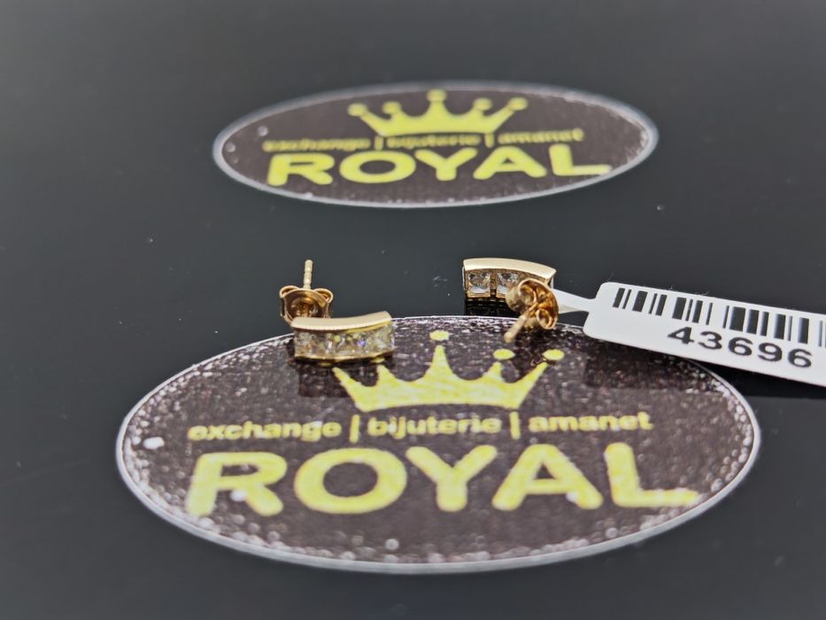 Bijuteria Royal: Cercei aur 14k/0.65 gr