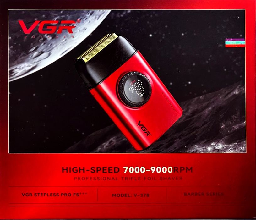 VGR V-378 Stepless Pro FS Professional Triple Foil Shaver