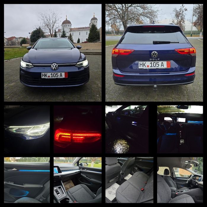 VW GOLF 8 LIFE 2021 DSG 150CP Led Virtual Tabletă Cameră ClimăDigitală