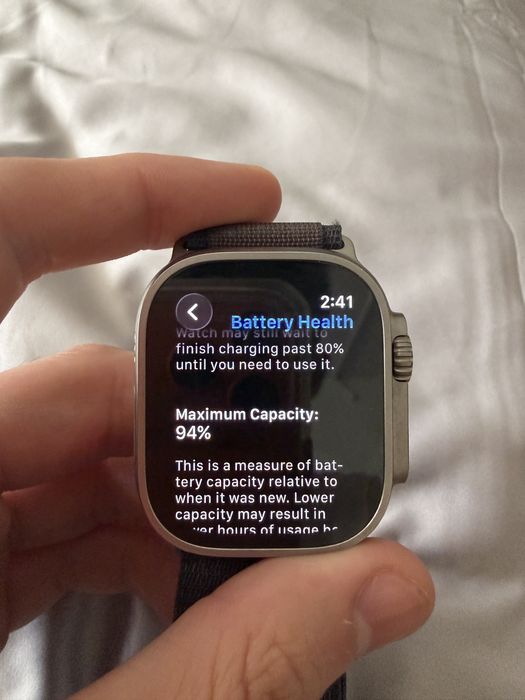 Apple Watch Ultra 2 Natural Titanium Impecabil