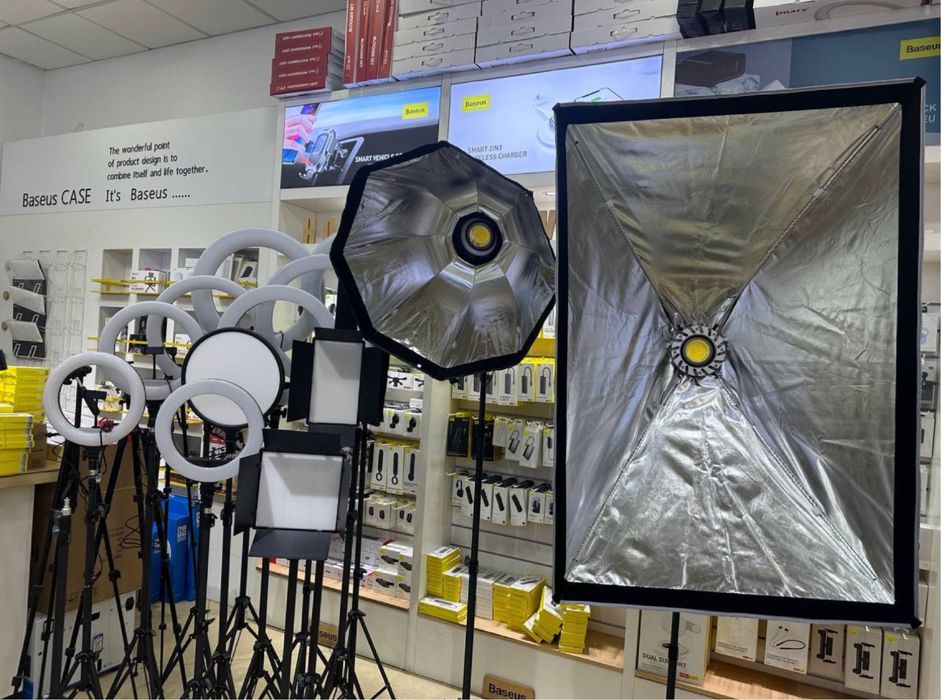 Jmary FM-21R + Штатив + Пульт Кольцевая светодиодная лампа