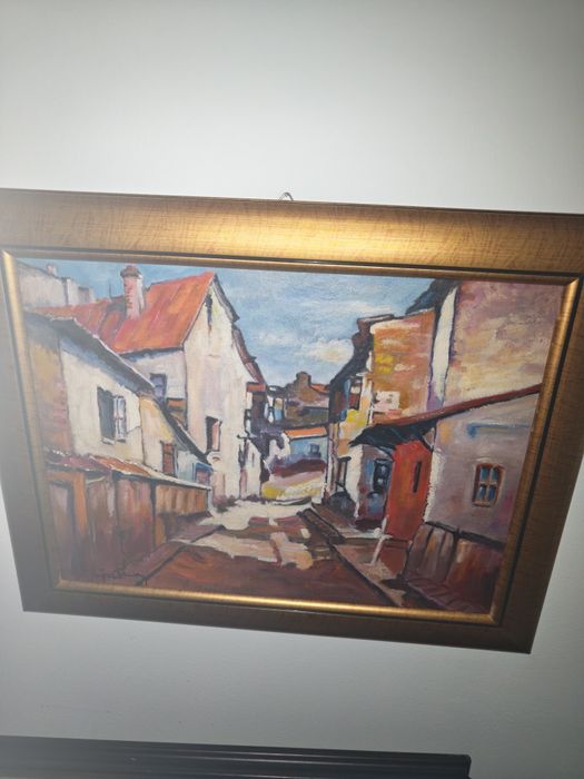 Tablou vechi,semnat,autor consacrat.